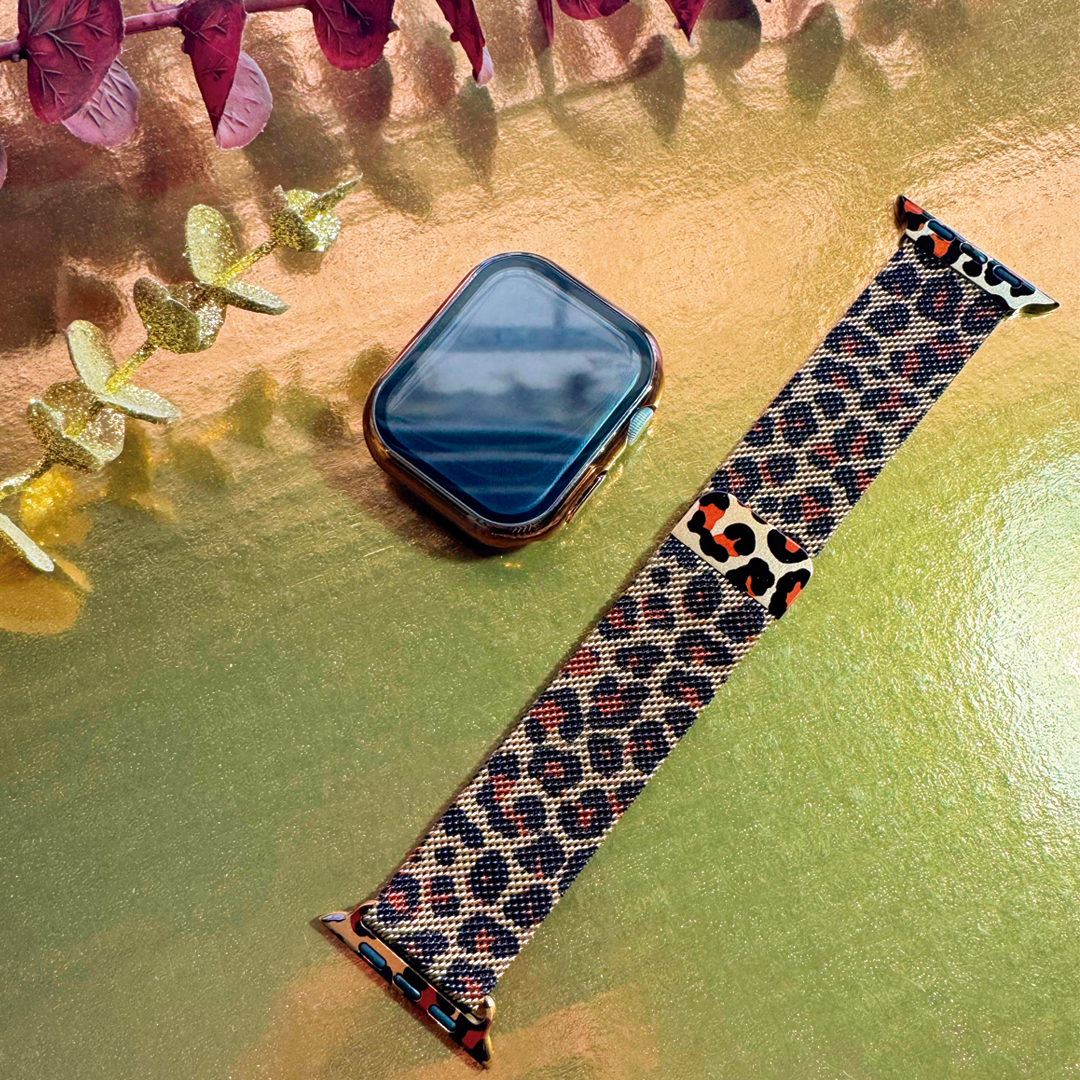 Correa Metálica Animal Print
