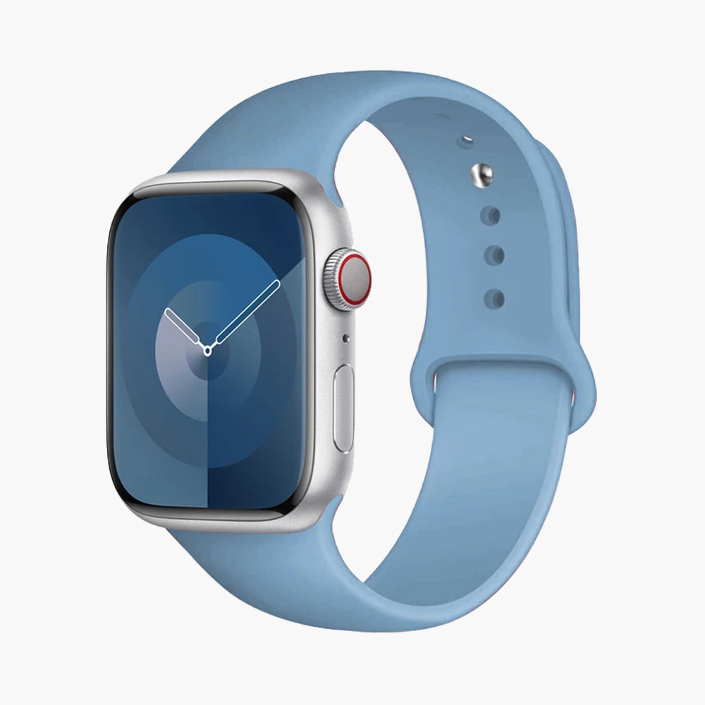 Correa Silicón Tipo Apple Baby Blue iWatch